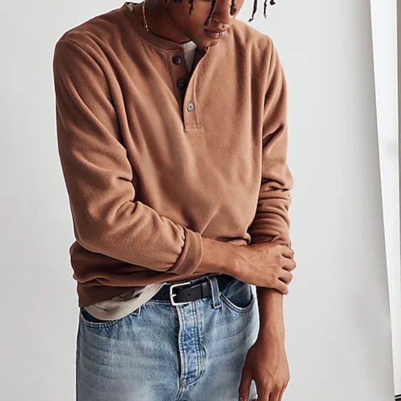 Madewell Other - Madewell (Re)Sourced Long Sleeve Henley Fleece Size L